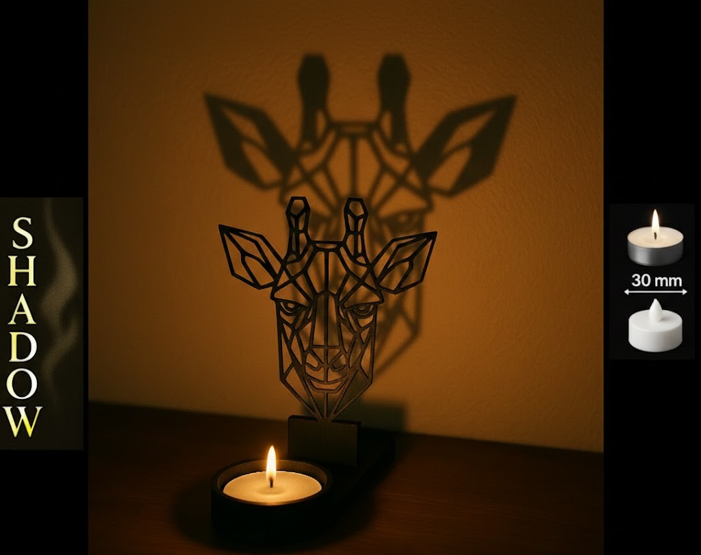 Shadow Art - Abstract Giraffe