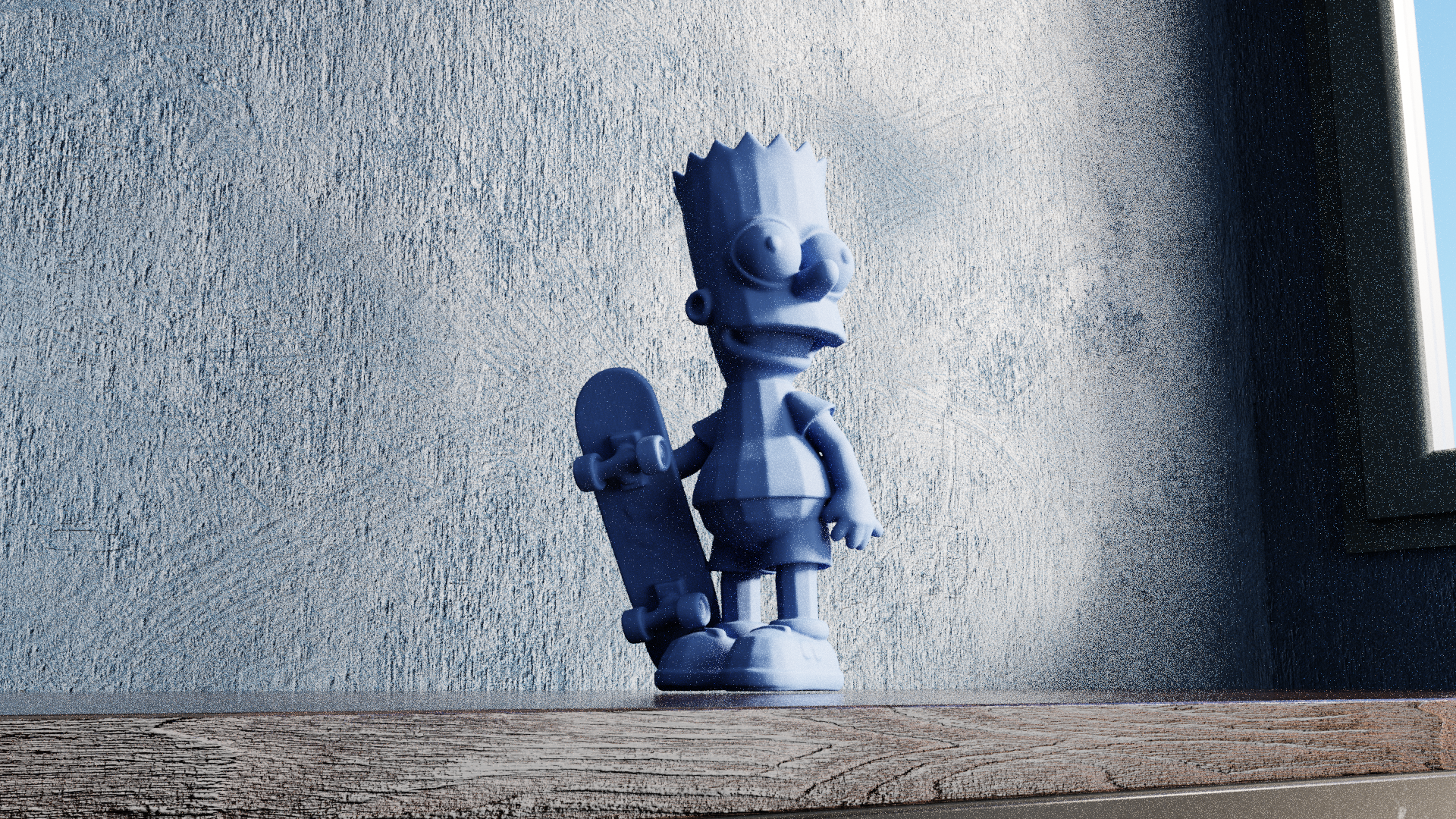 Miniatura 2 do modelo 3D Low Poly Bart Simpson