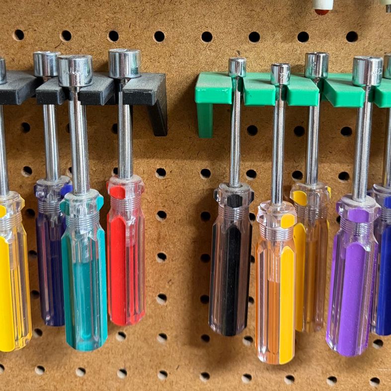 Modular Pegboard System (with Replaceable Hooks) by Timinator ...