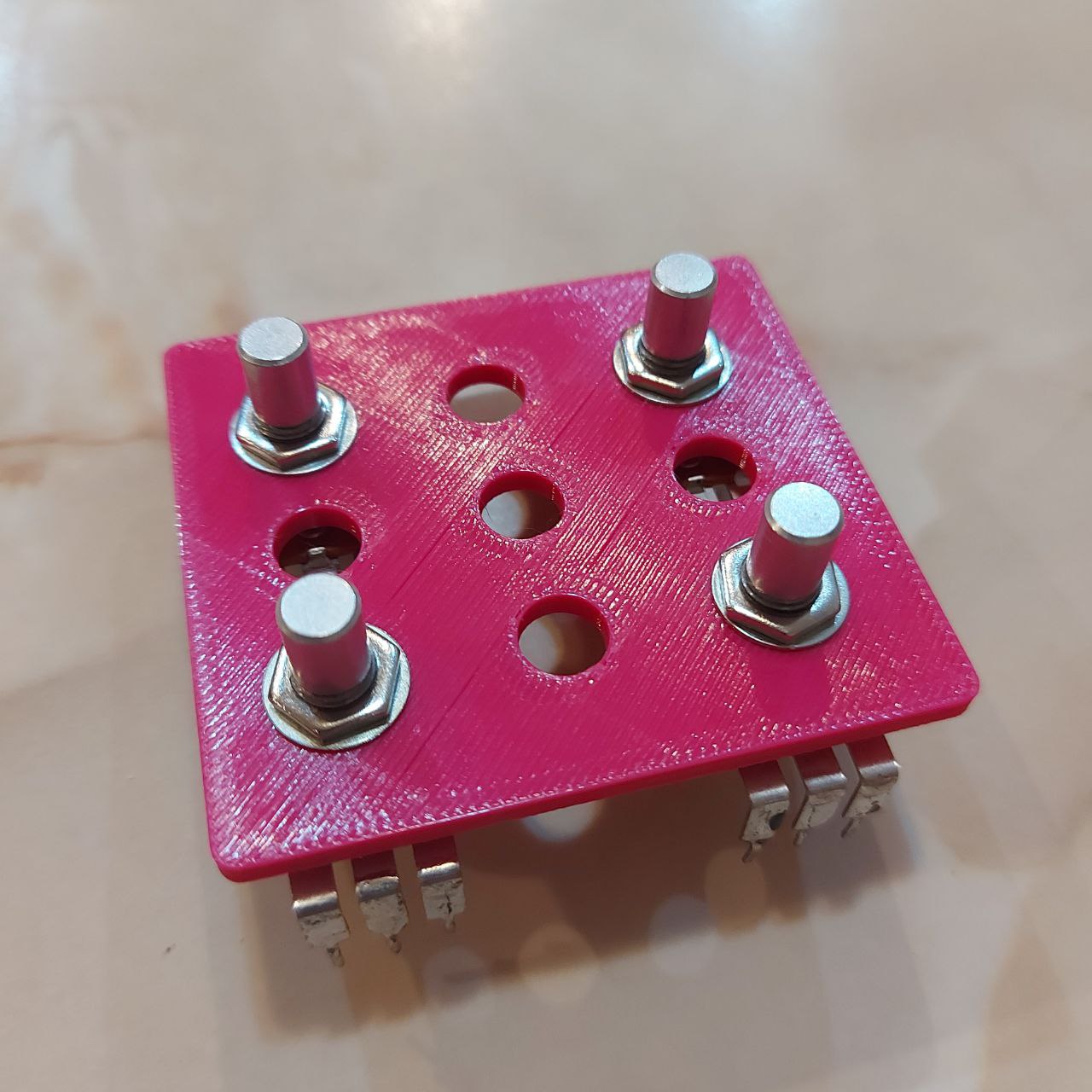 Template for 1590B/125B guitar pedal assembly