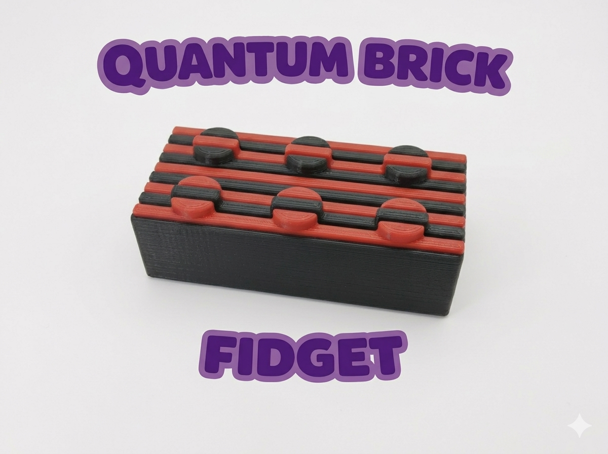 Miniatura 4 do modelo 3D Quantum Brick Fidget