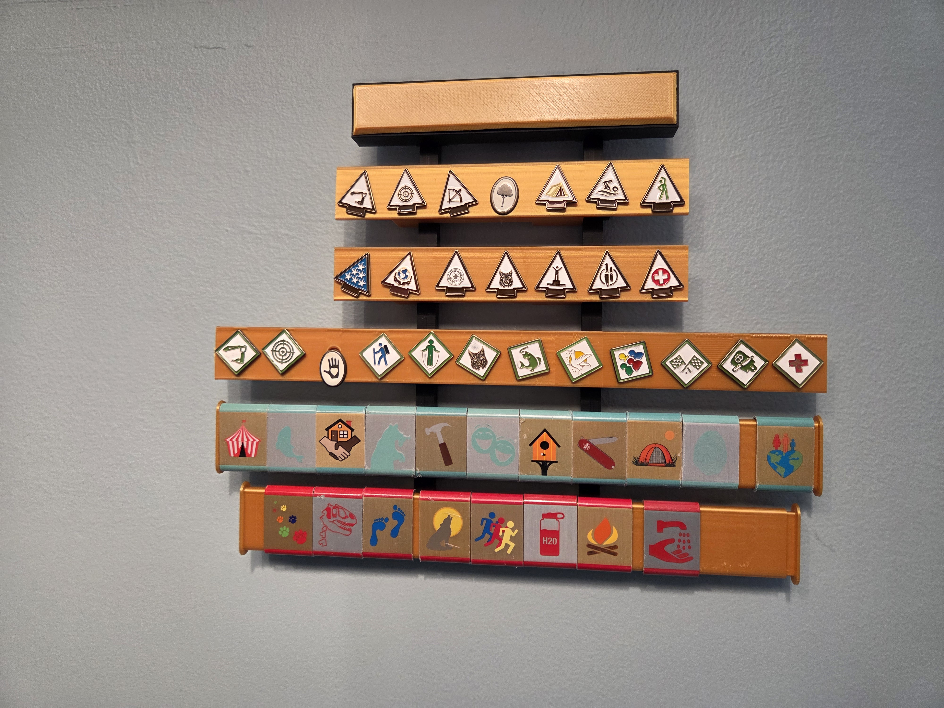 Cub Scout Adventure Loop and Pin Display Stand or Hanger