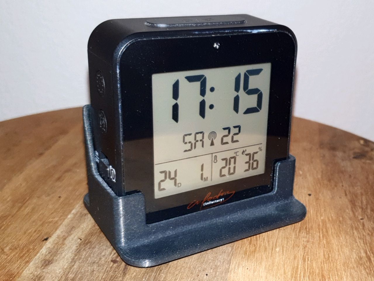 inFactory NX-5795-675 - Alarm Clock Stand
