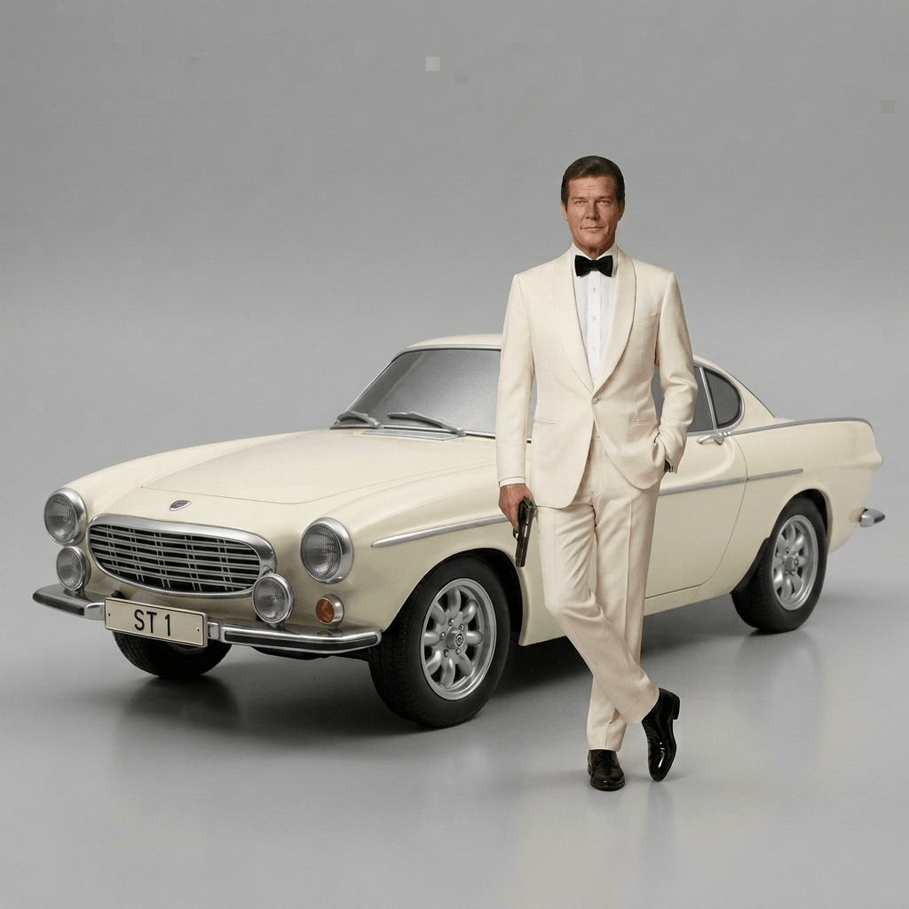 The Saint - Simon Templar with Volvo P1800 - 1962