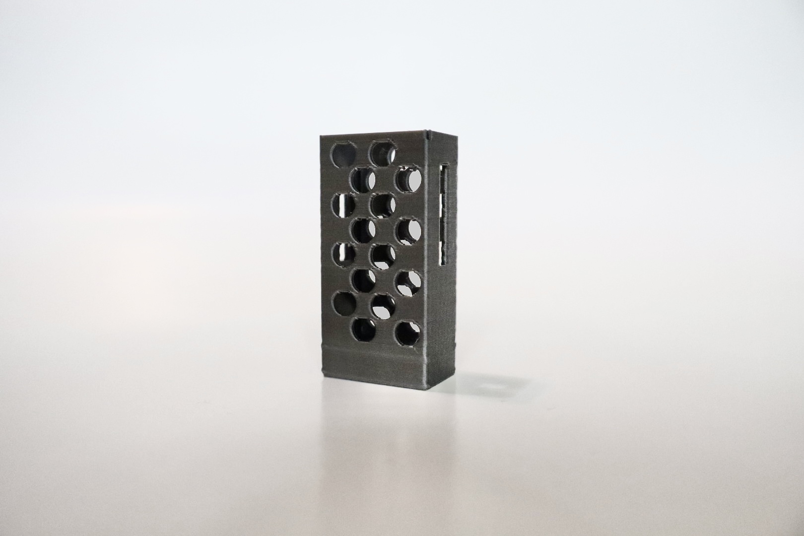 Pen Holder with Circle and Square Holes
