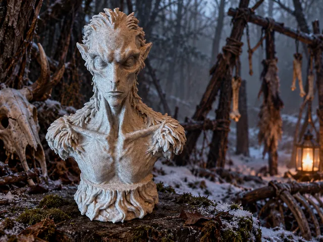 The Wendigo — Forest Horror Bust