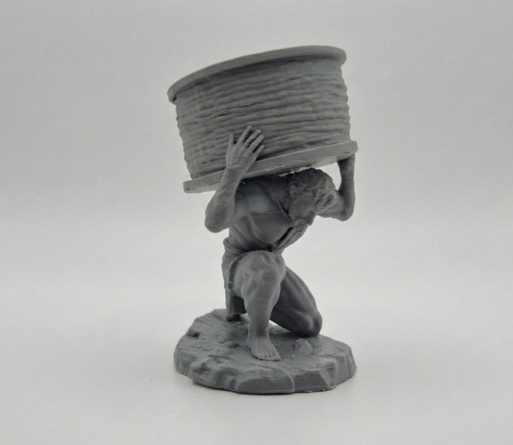 Atlas Carrying a Filament Spool