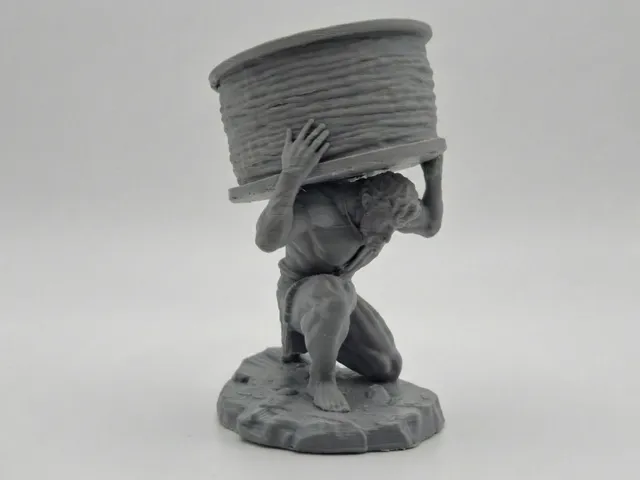Atlas Carrying a Filament Spool