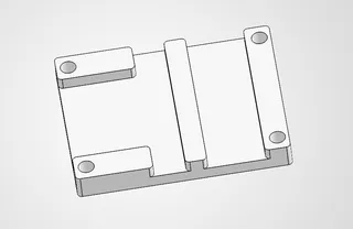 2 Relay Module - Mounting Plate