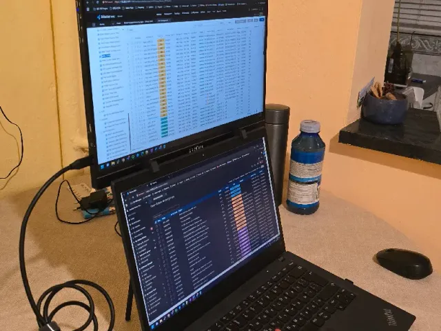 Portable Monitor Vertical Stand + arms