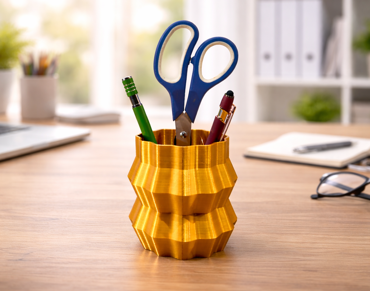 Wavy Pen Holder | Office Desk Organizer