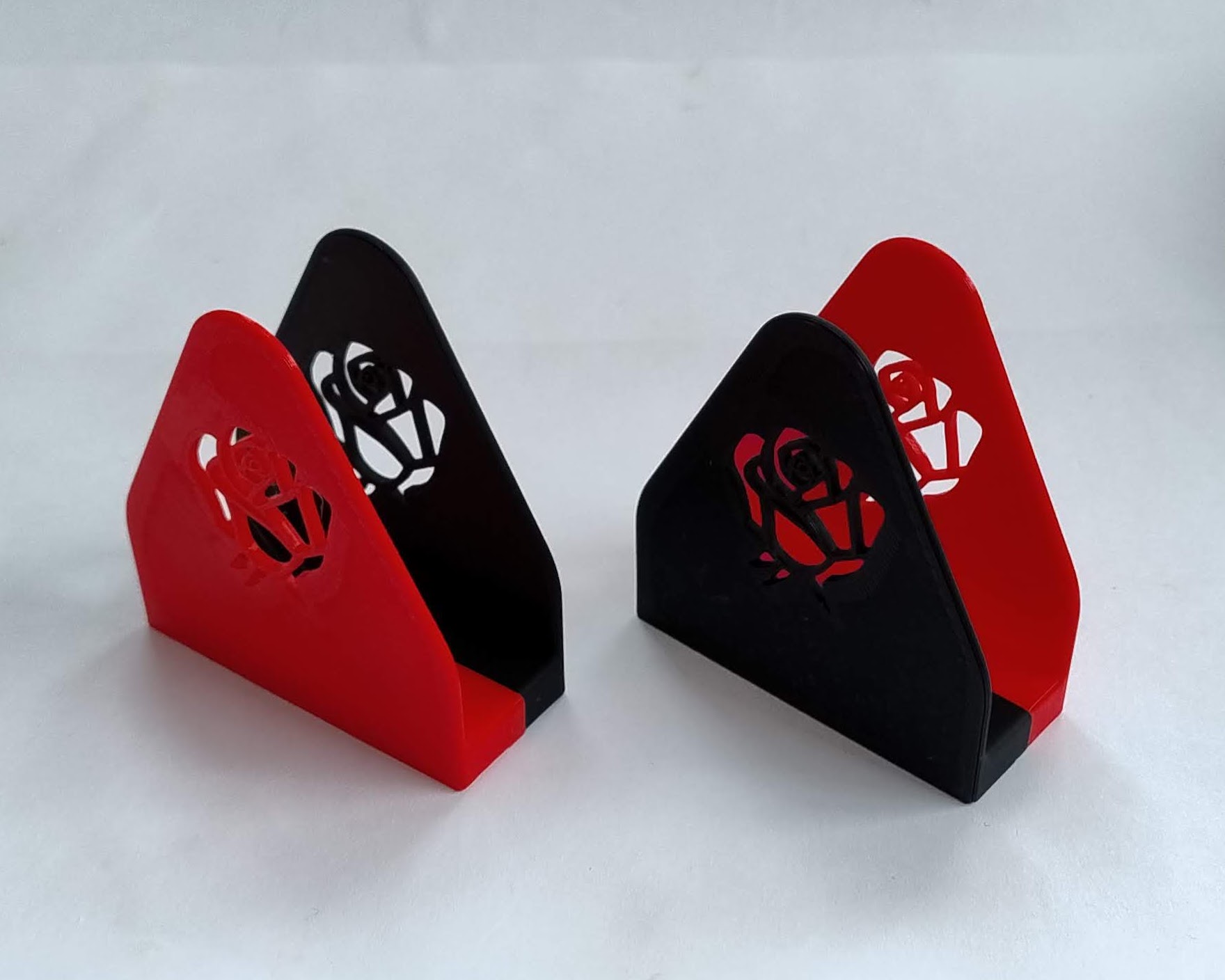 Serviettenständer Rose und Herz / stand or holder for napkins  (easy to print), nicht nur für den Valentinstag — miniatura 12