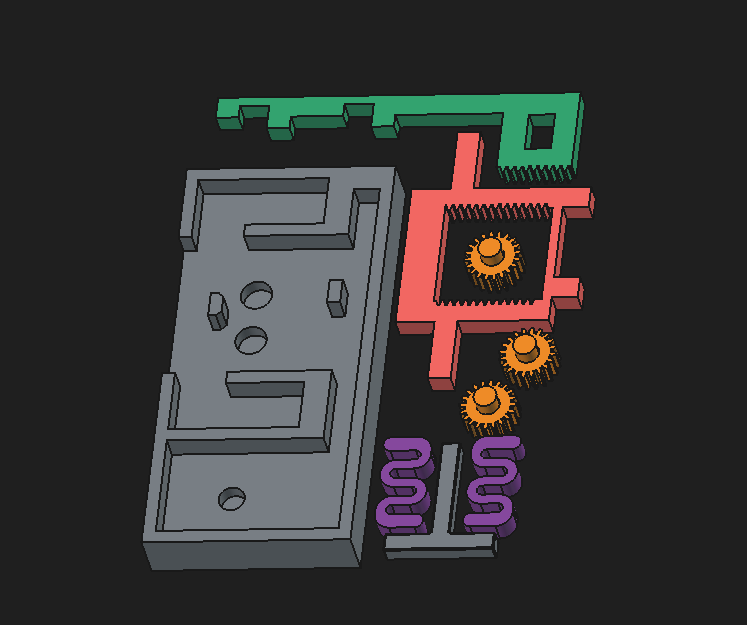 Lock mechanism model