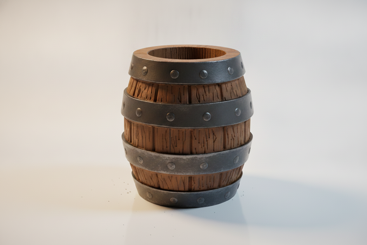Barrel Pen Holder Printable