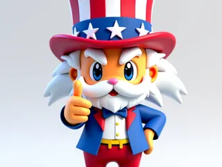 Uncle Sam (4th of July) by Lightning Ray | Download free STL model