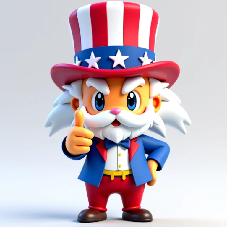 Uncle Sam (4th of July) by Lightning Ray | Download free STL model