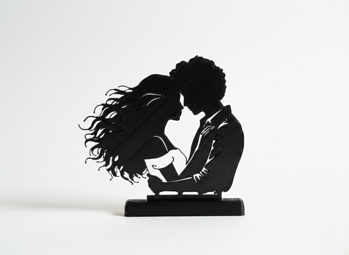 The Lovers Silhouette - Valentine