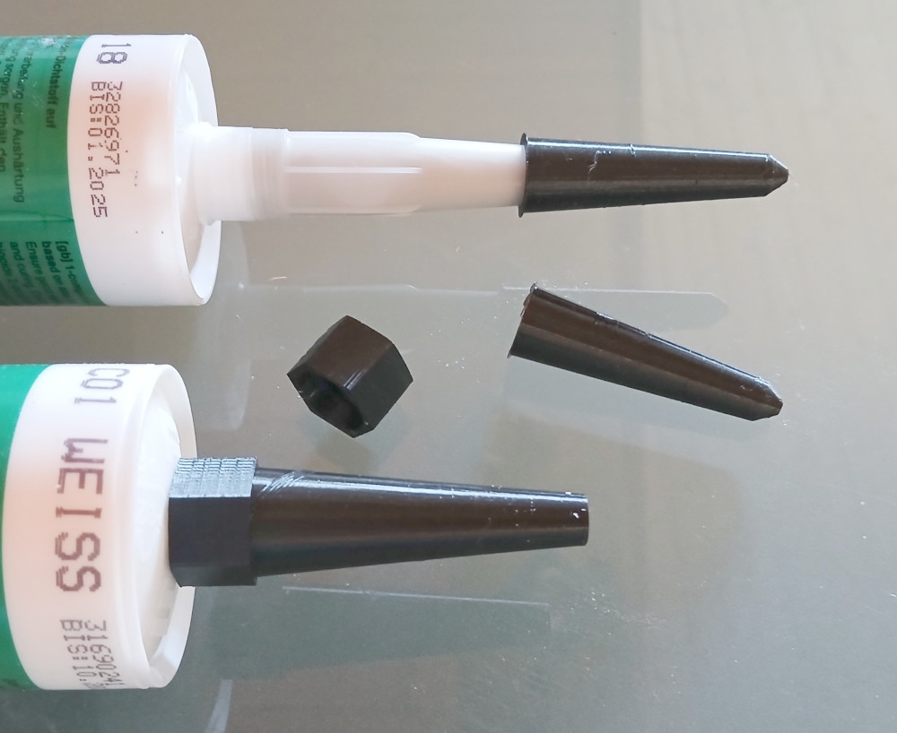 tube caps (oil can, silicone tube (310ml cartridge), ...