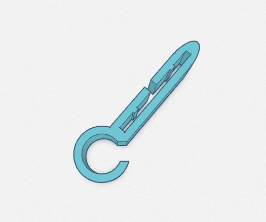 Safety helm clip