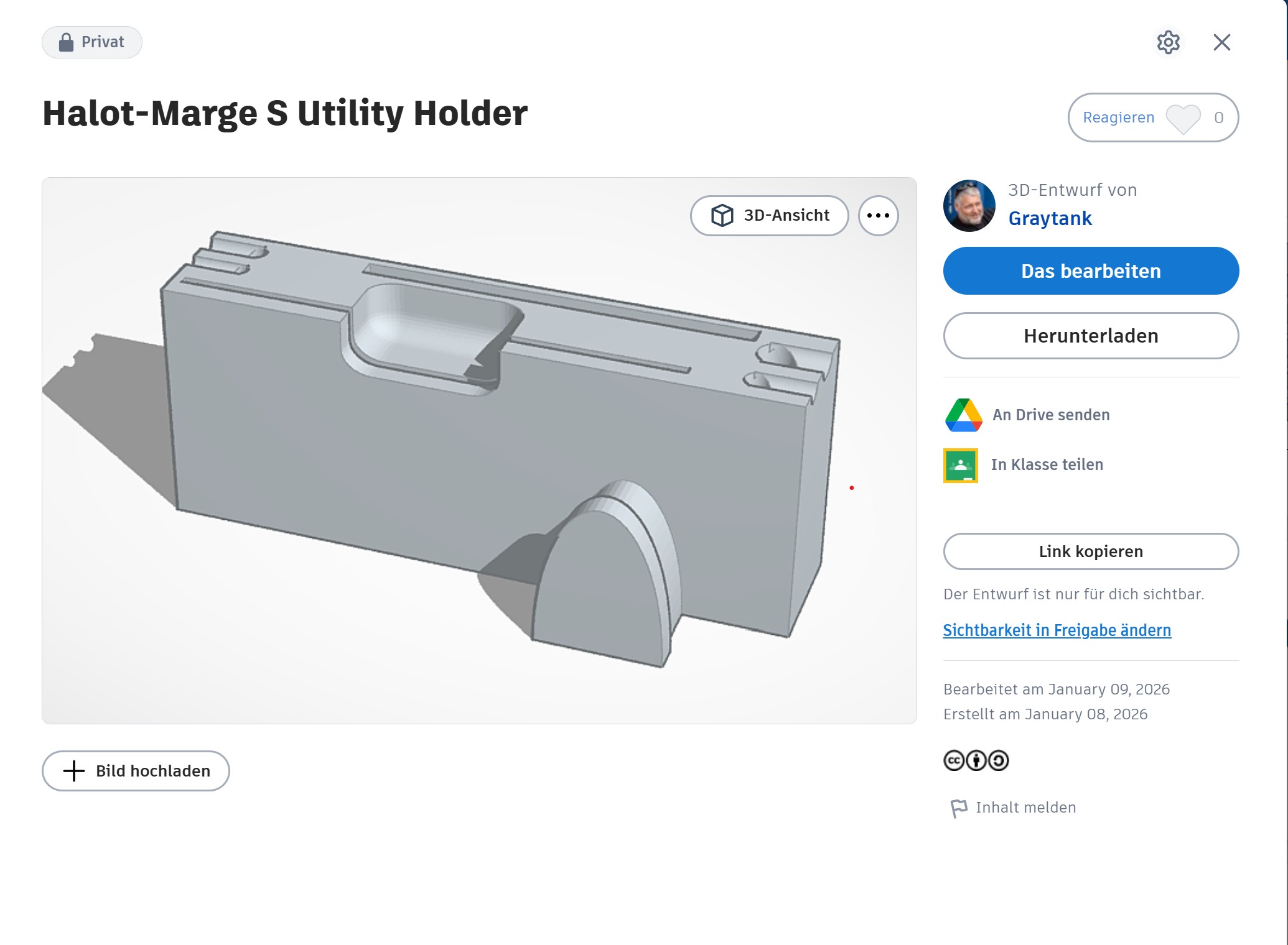 Crality Halot Mage S Utility Holder