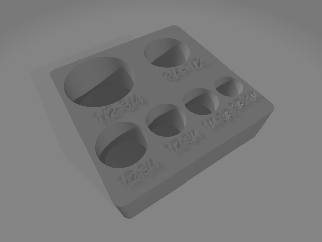 Dayuan Gridfinity Impact Socket Adaptor Holder — miniatura 3