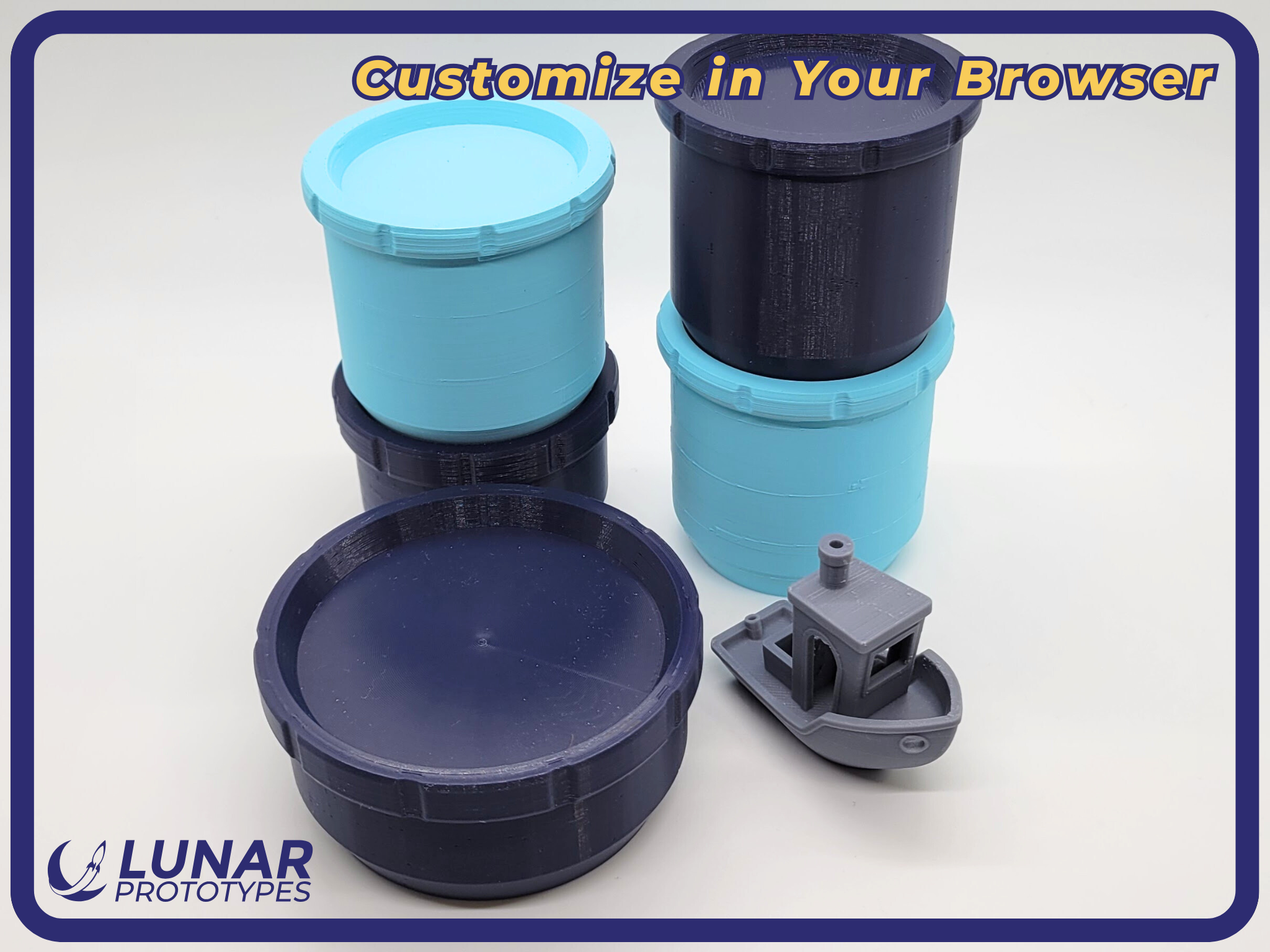 Customizable Stackable Threaded Container