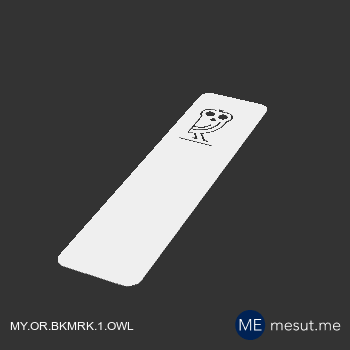 Miniatura 2 do modelo 3D Wise Owl - Bookmark