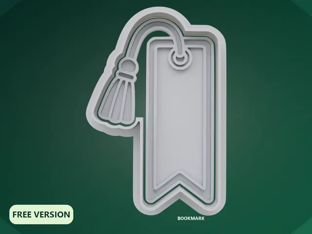 Reading Bookmark Cookie Cutter STL – 3D Print Biscuit Mold Set