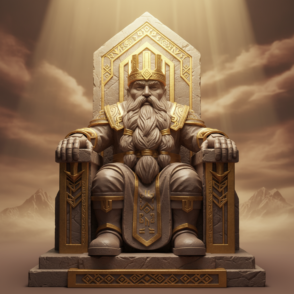 The Dwarf King on Throne