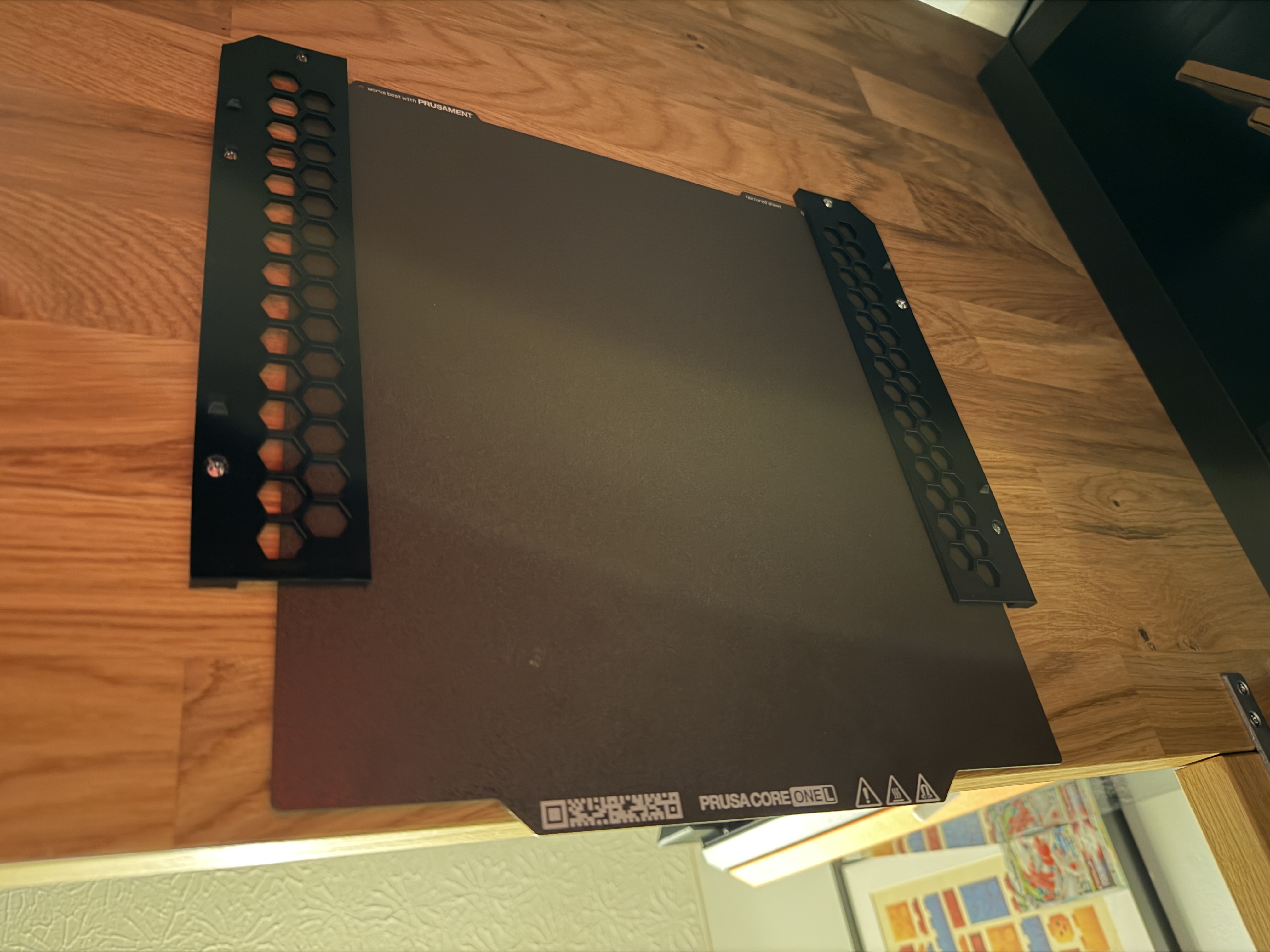 Under Desk Build Plate Holder 3D model