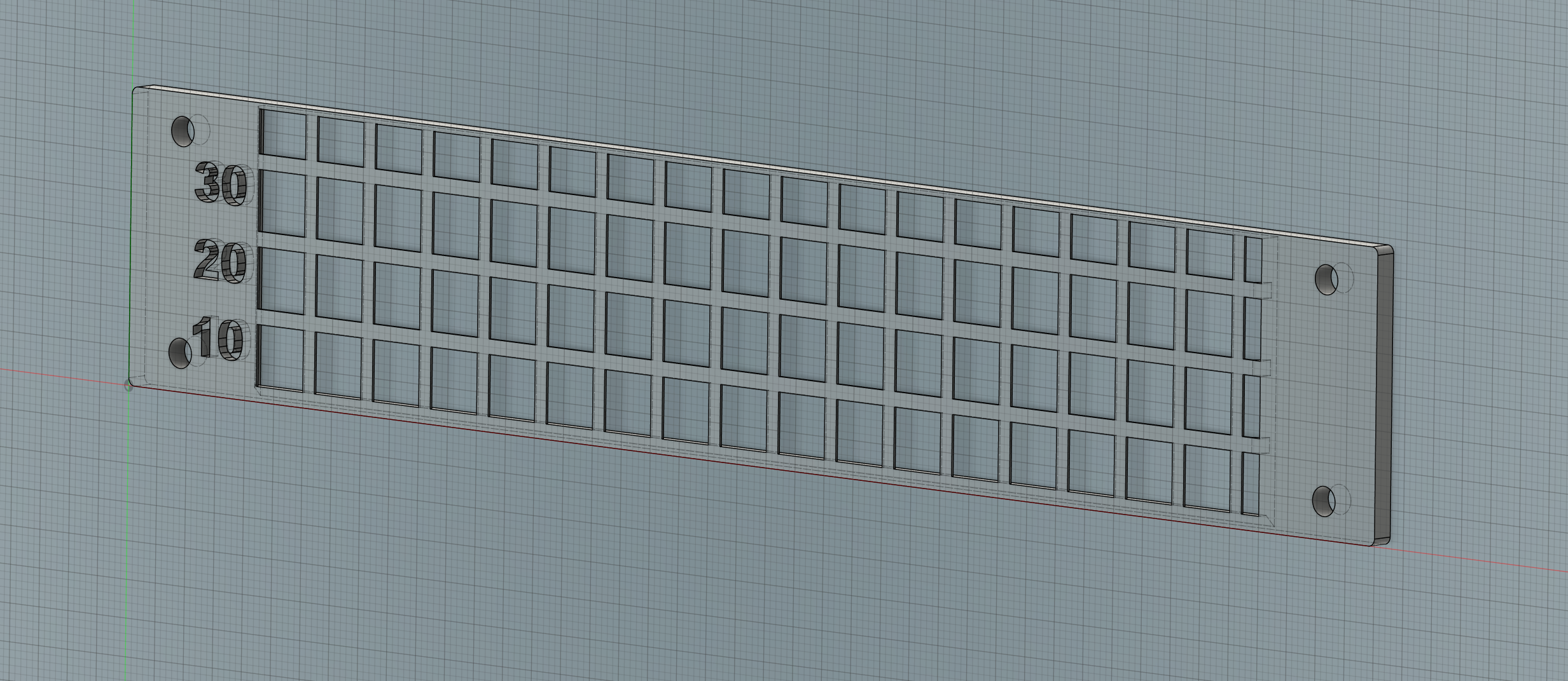 Template helper for ning's MINI-ITX 10-inch Rack 1U shelf