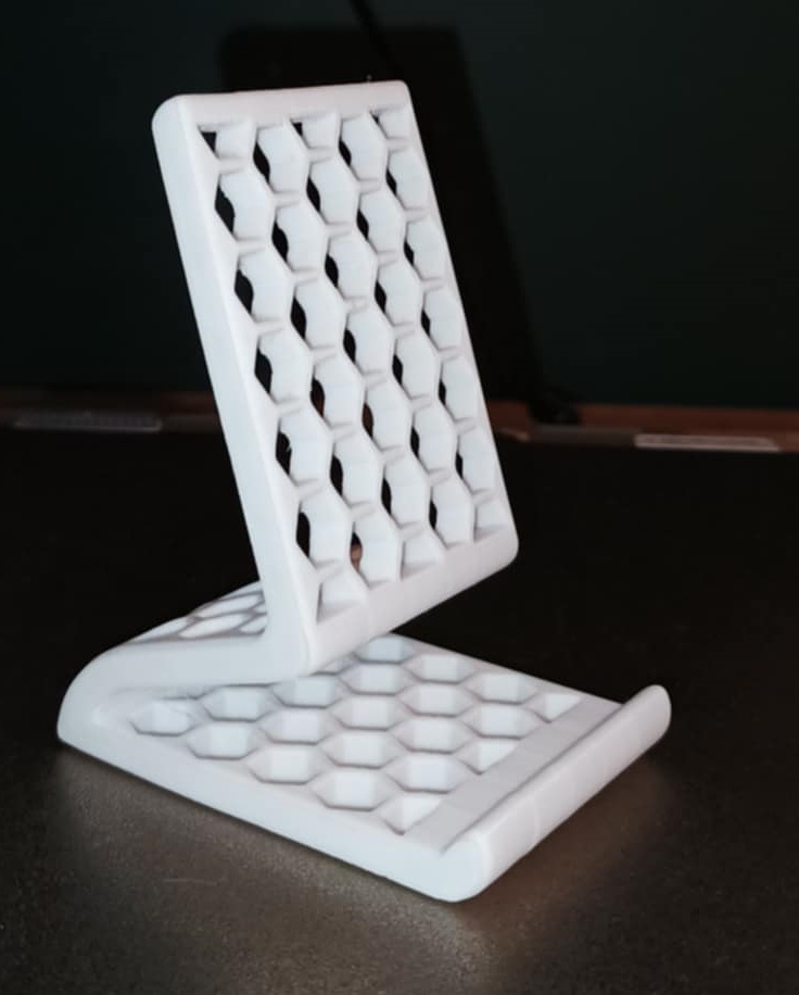 Miniatura 2 do modelo 3D Hexagonal phone stand