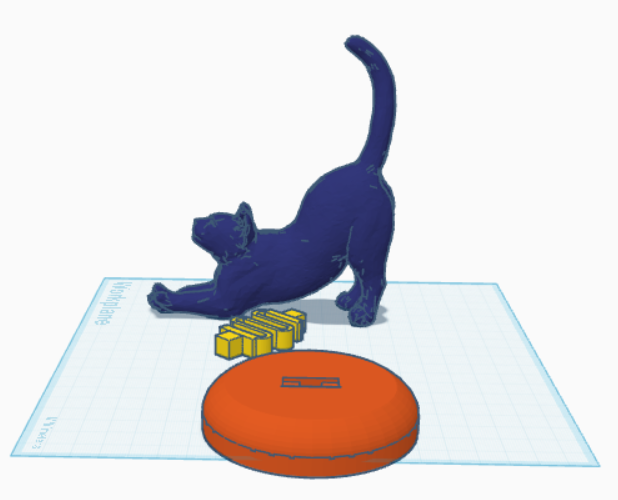 Cat Bobblehead 3D model thumbnail