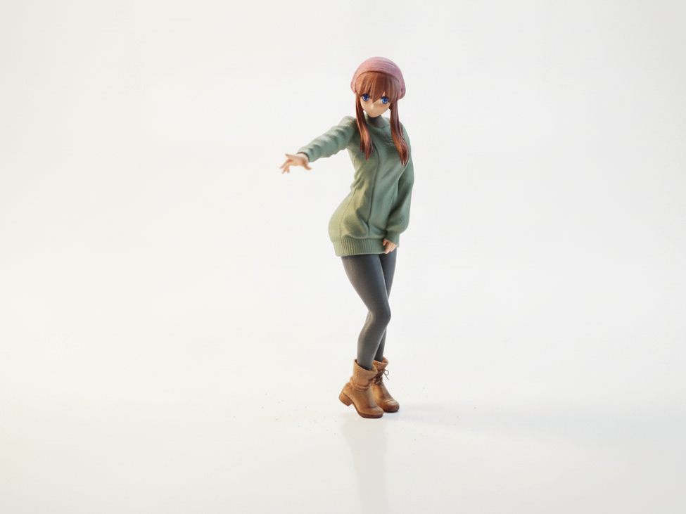 Lady In Sweater Figurine Female Figure 3D Printable