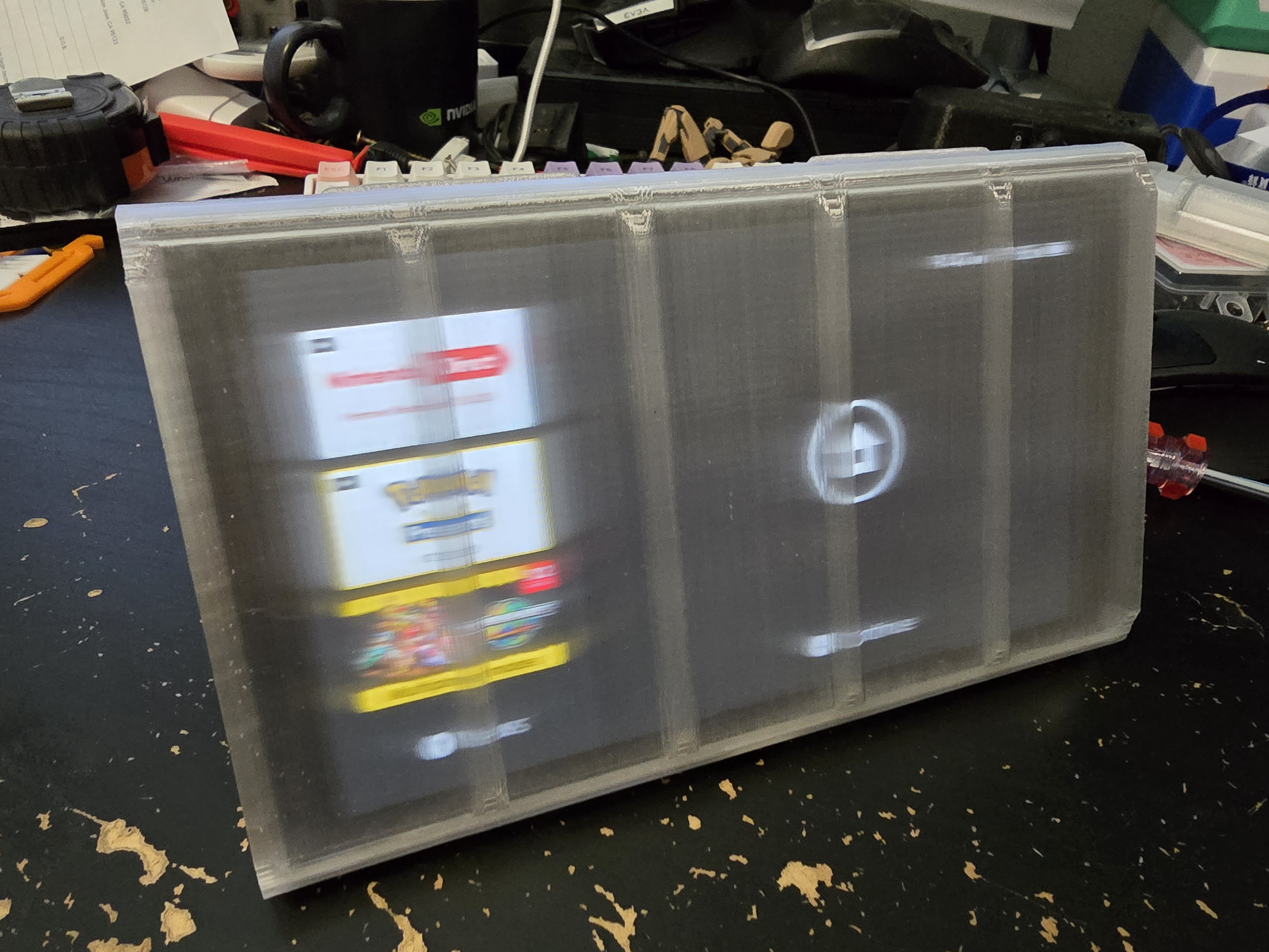 Screen cover for switch2 installed in PC shell