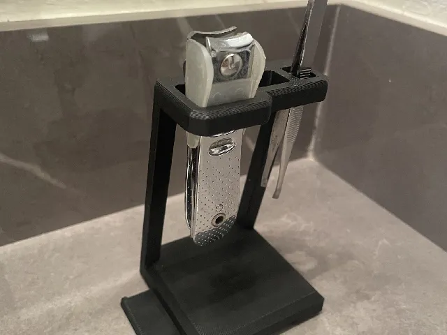 Nail clipper and Tweezer holder