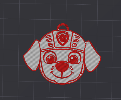 paw patrol Zuma keychain
