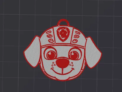 paw patrol Zuma keychain