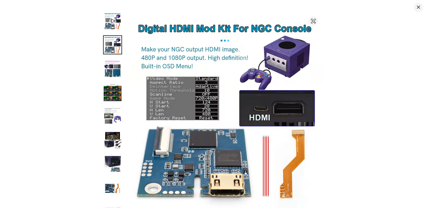 GameCube Dol 101 Hdmi Chip mount support