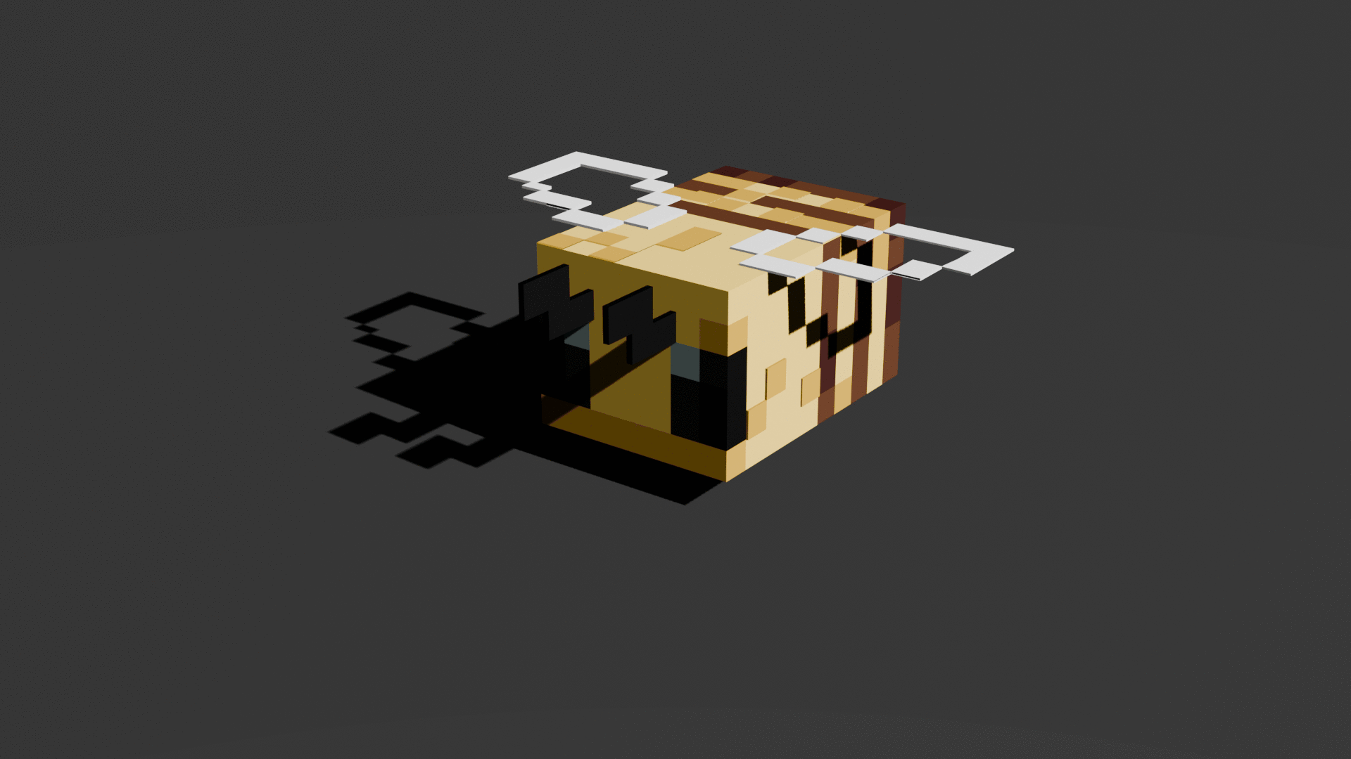 Minecraft Bee - Voxel Fan Art -  STL OBJ GLB