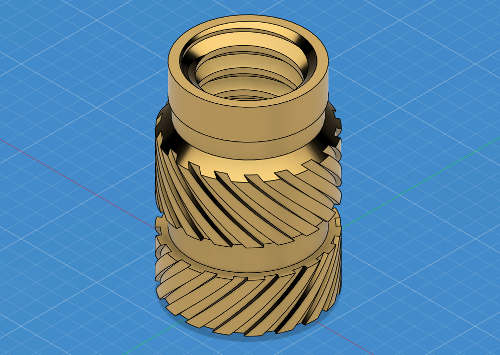 Std Tripod Thread x 12.7 x 8.7 Heat Sink Threaded Insert