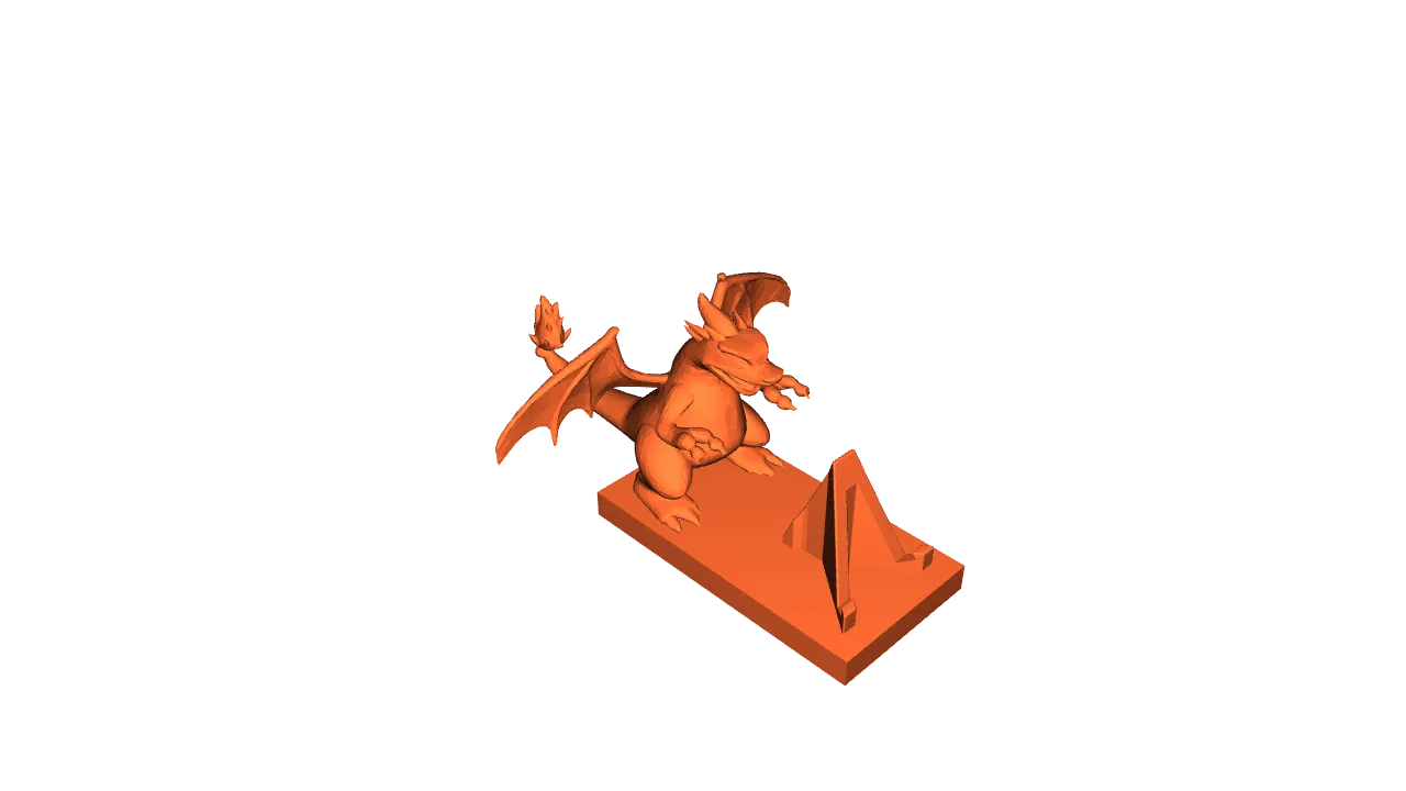 Charizard w/ Pokemon Card Holder by Ryan Clements | Download free STL model  | Printables.com