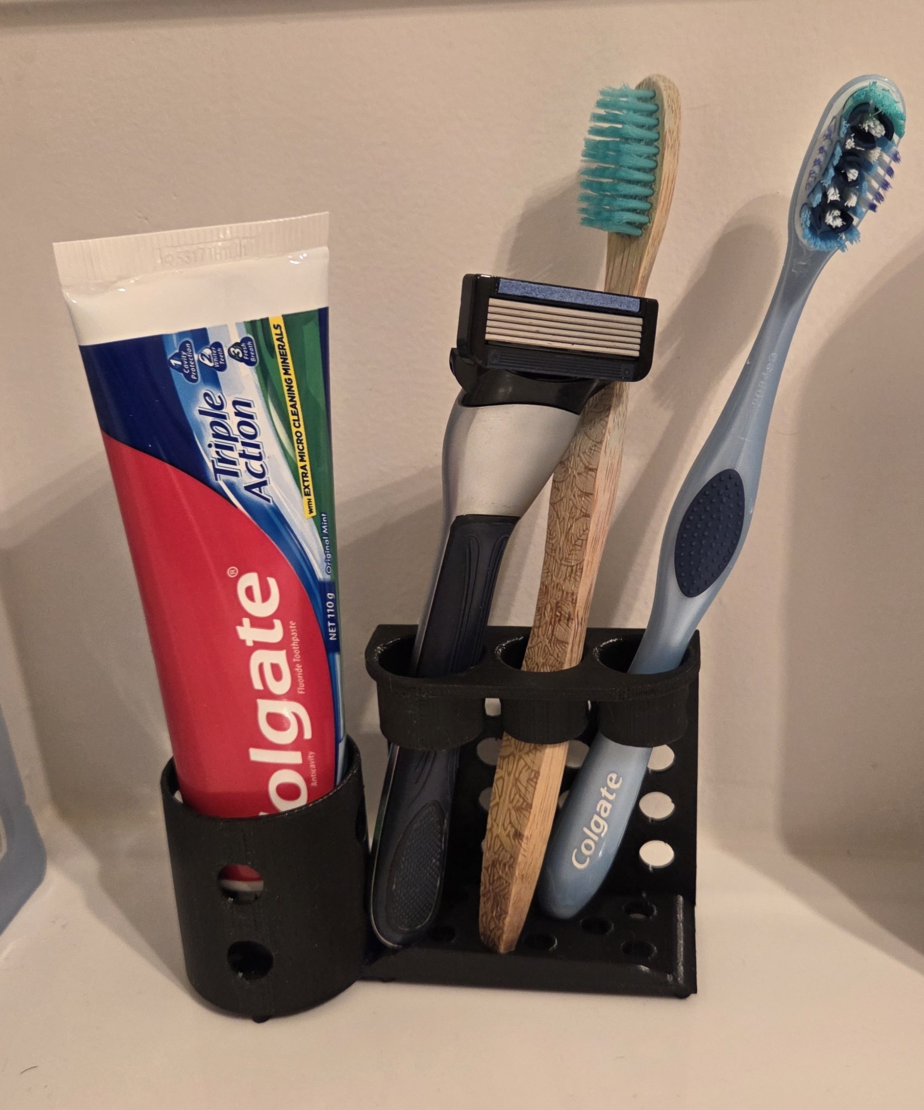 Toothbrush and Toothpaste Holder