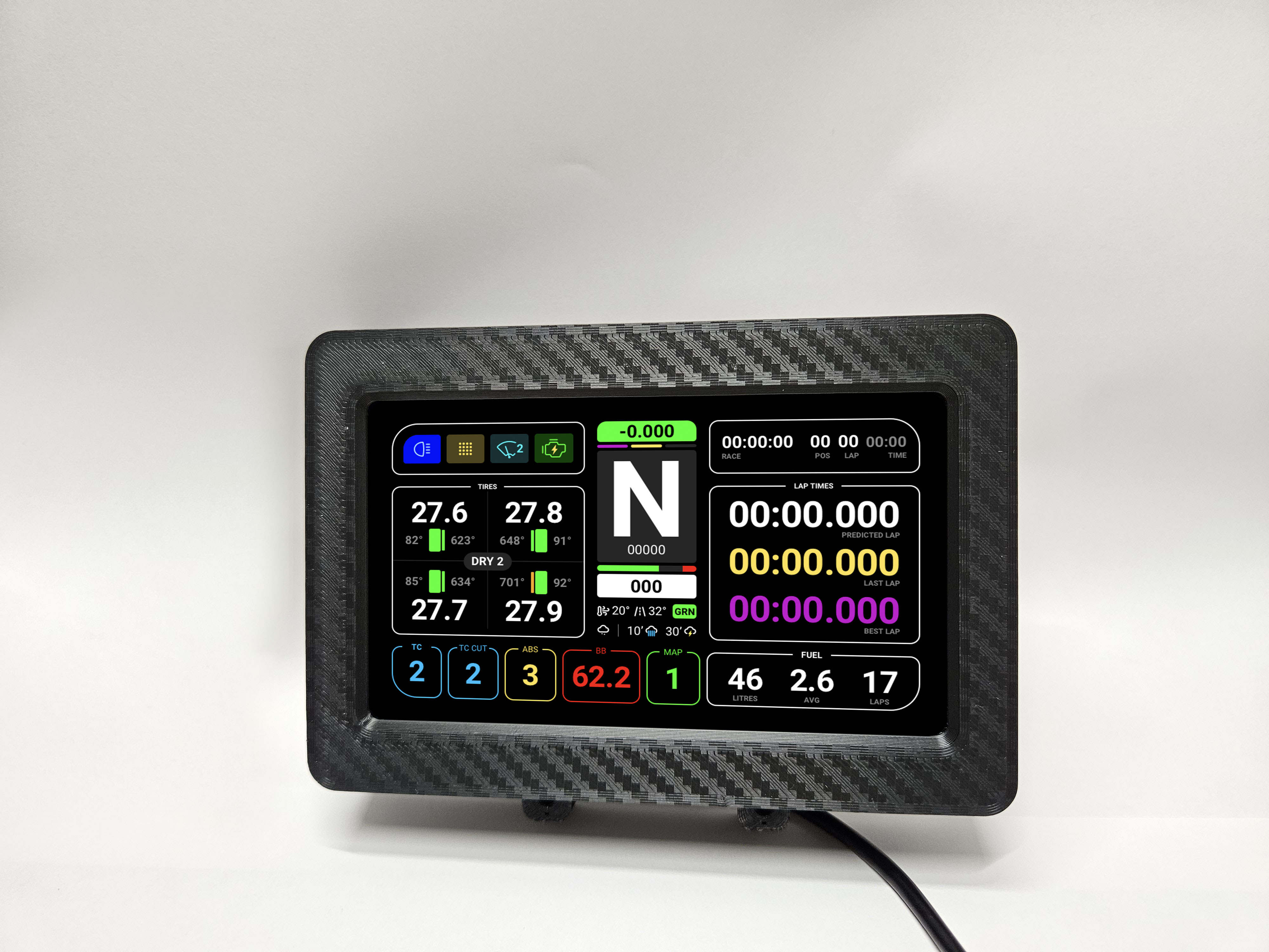 Dashboard VoCore 5" for Simagic Wheelbases