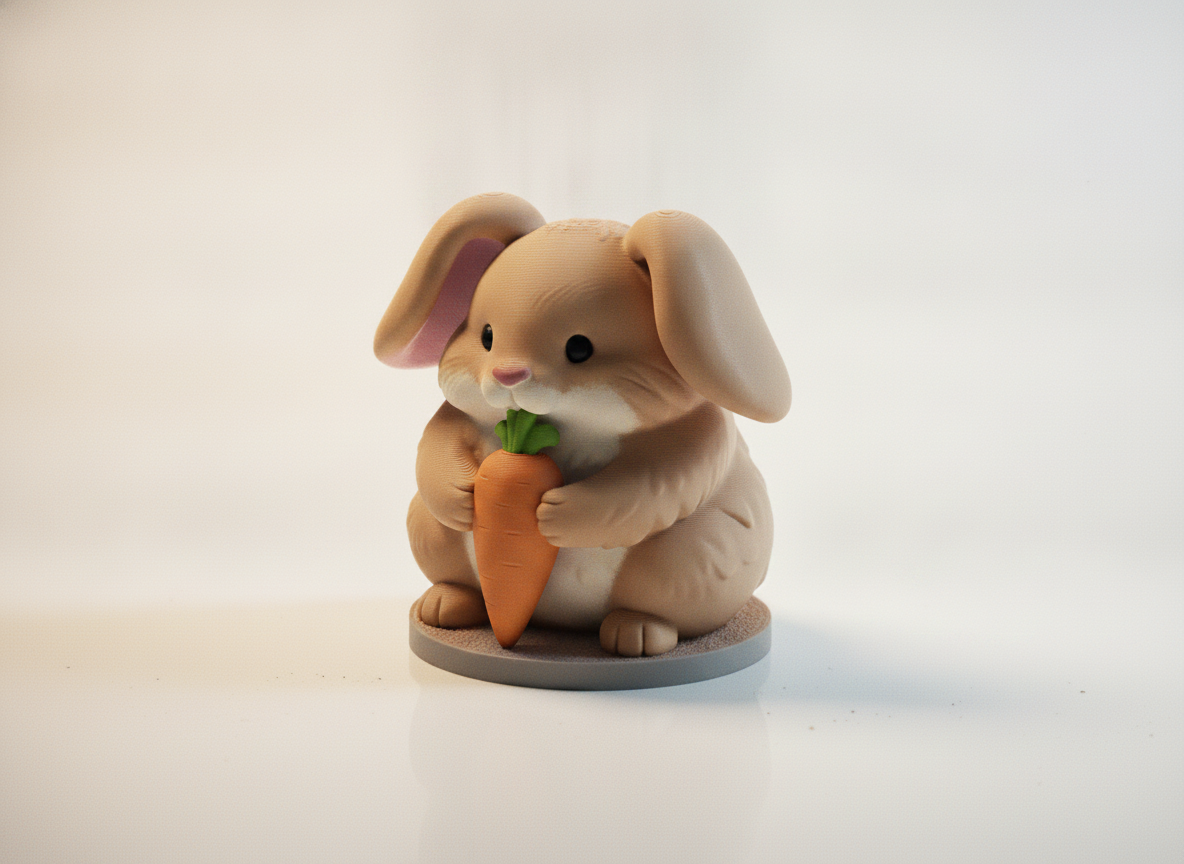 Cute Bunny With Carrot