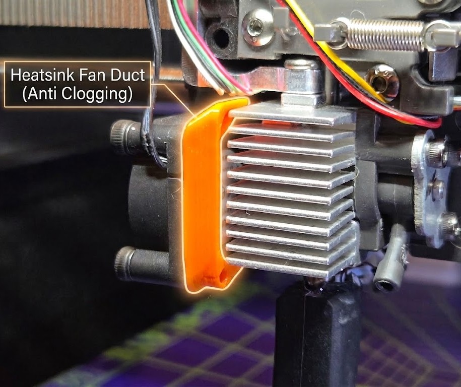 Anycubic Kobra S1 – High-Efficiency Heatsink Fan Duct (Anti-Clogging Upgrade)