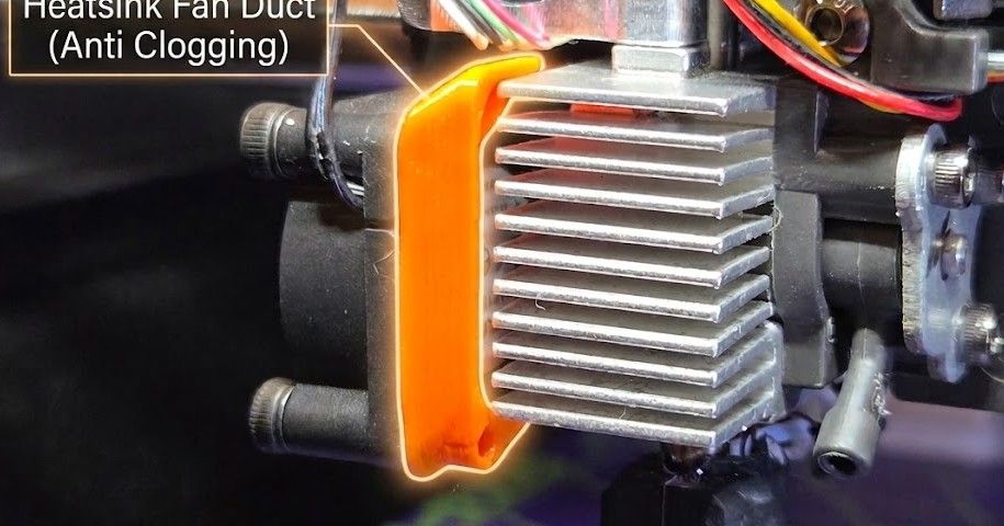 Anycubic Kobra S1 â High-Efficiency Heatsink Fan Duct (Anti-Clogging Upgrade)