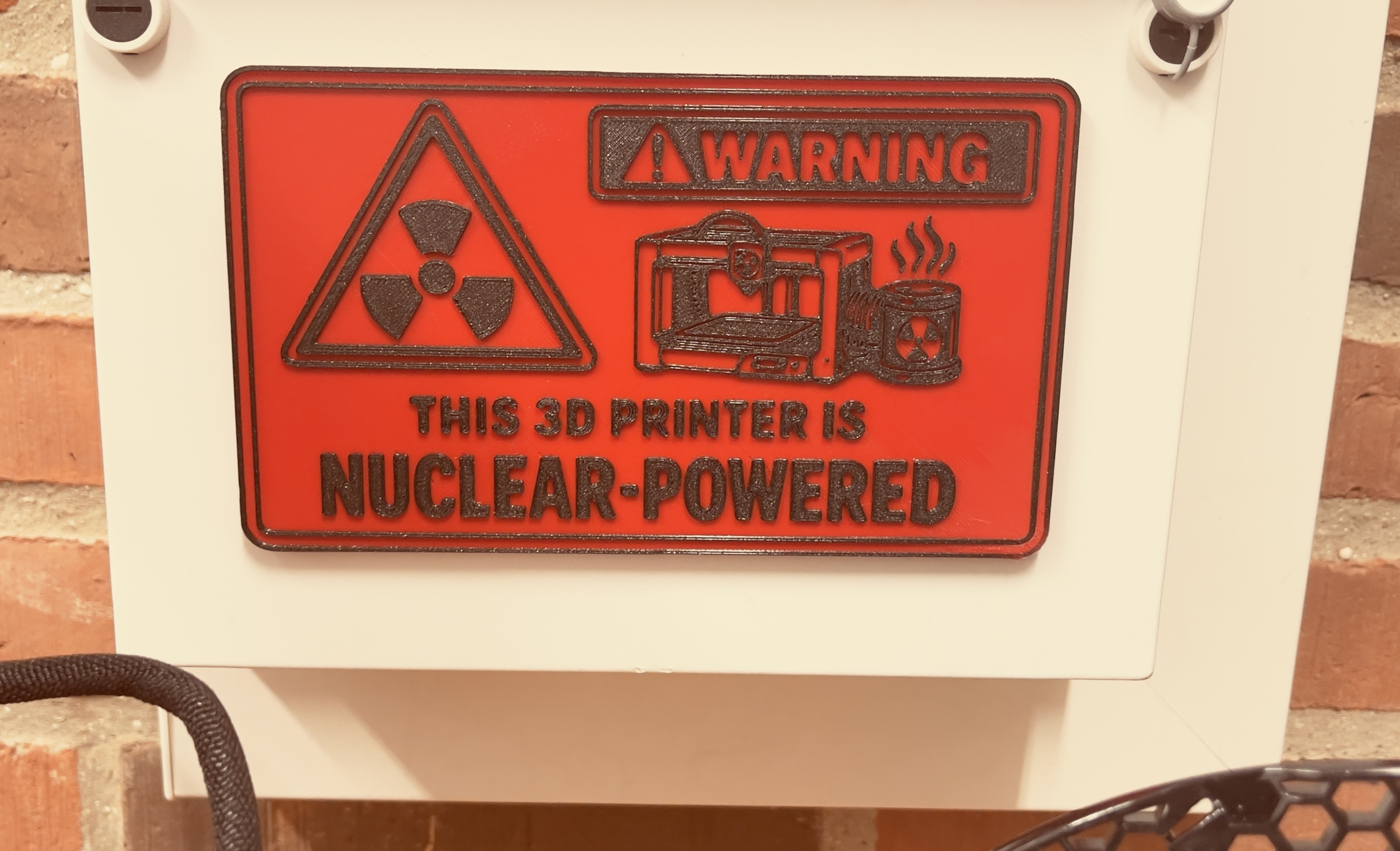 Nuclear 3D Printer Warning
