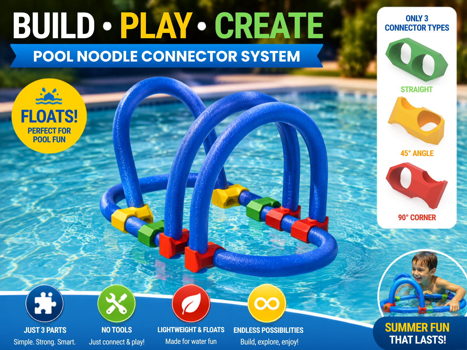 Pool Noodle Building System