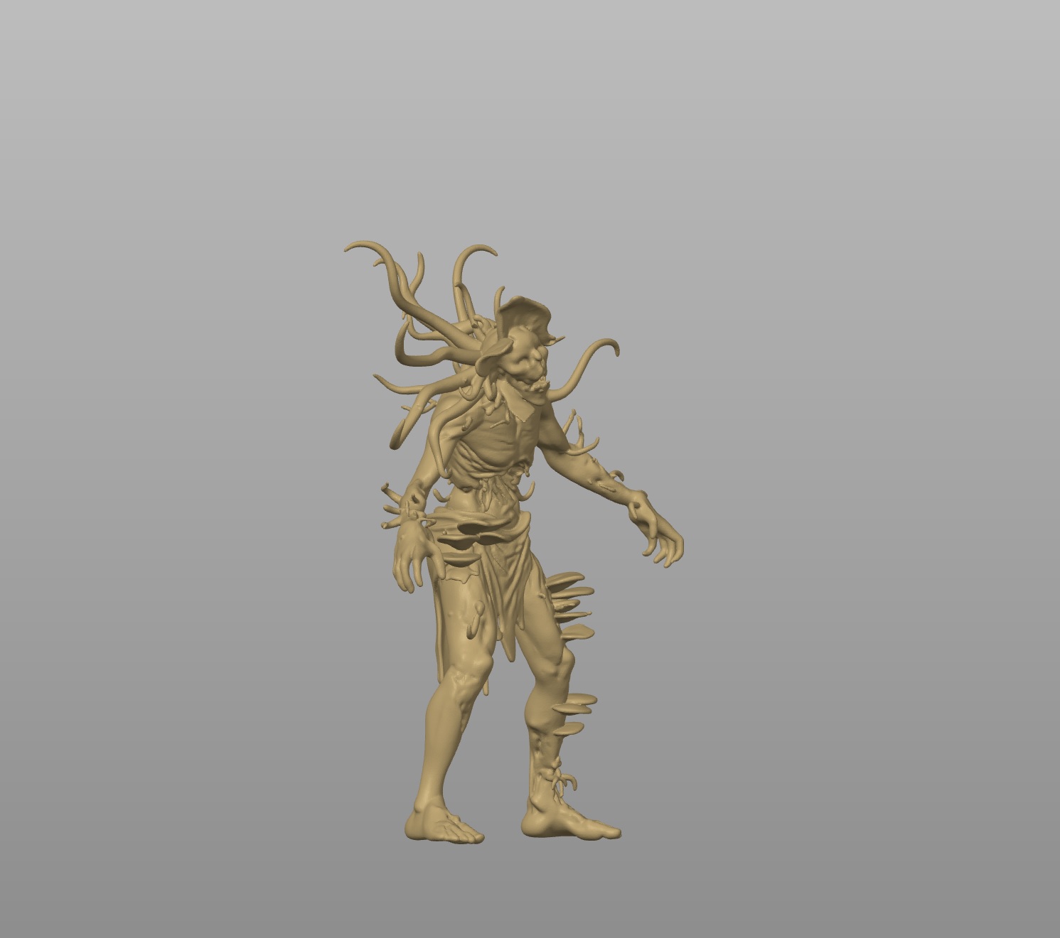 Mushroom zombie posing